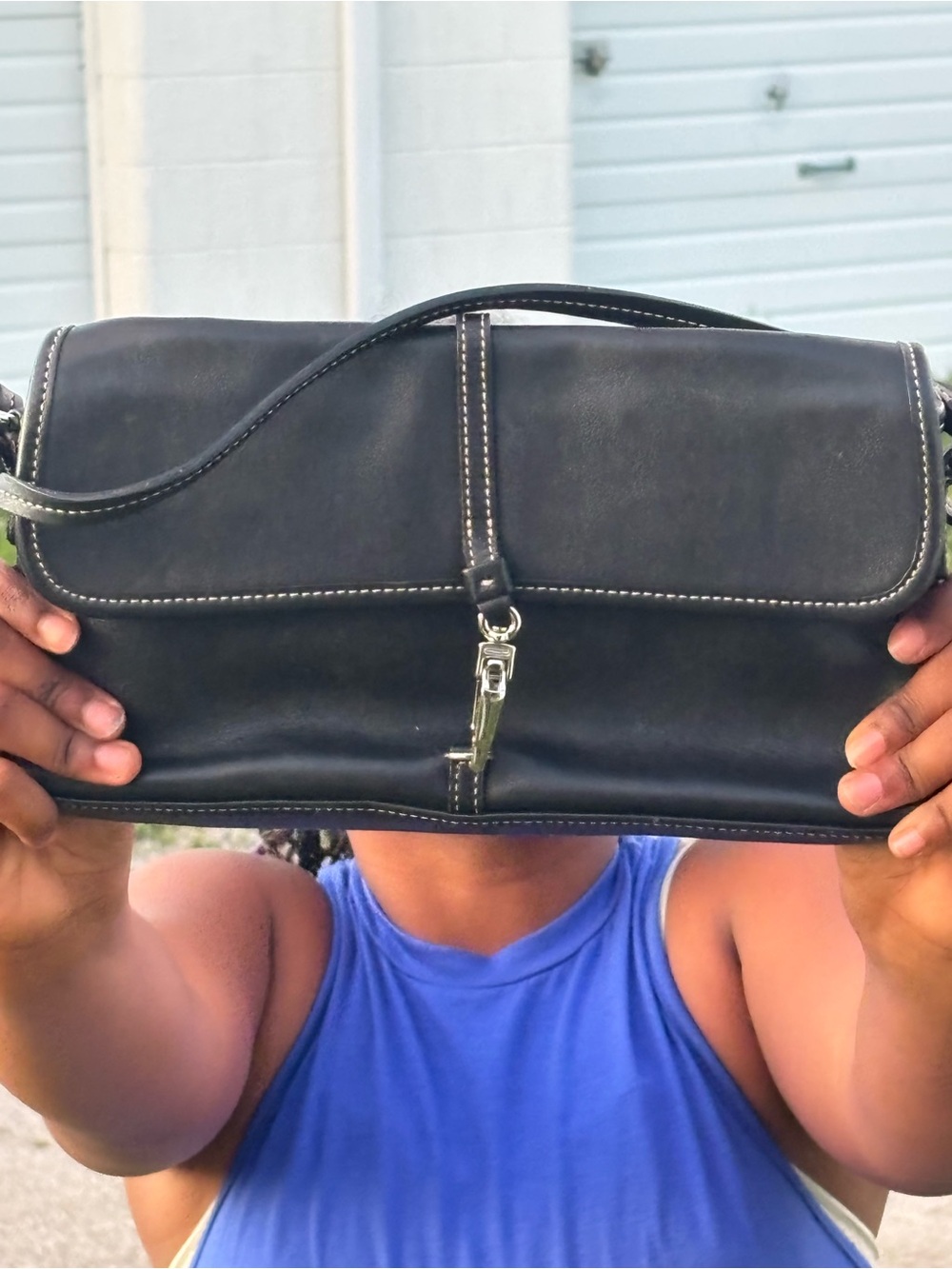 Coach Black Leather  Bag -